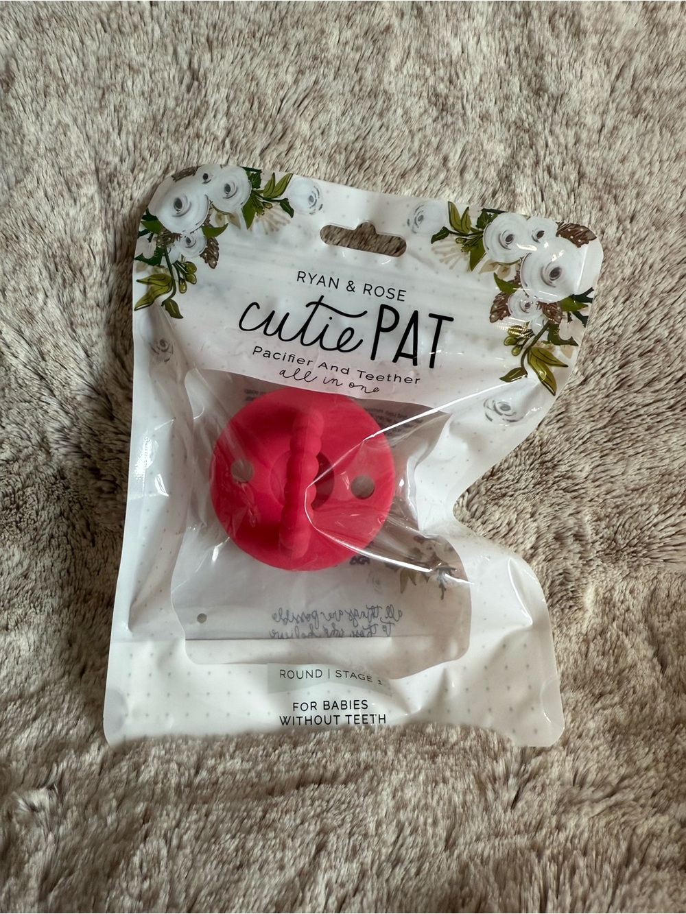 Ryan & Rose Cutie Pat Pacifier - Knockout Color